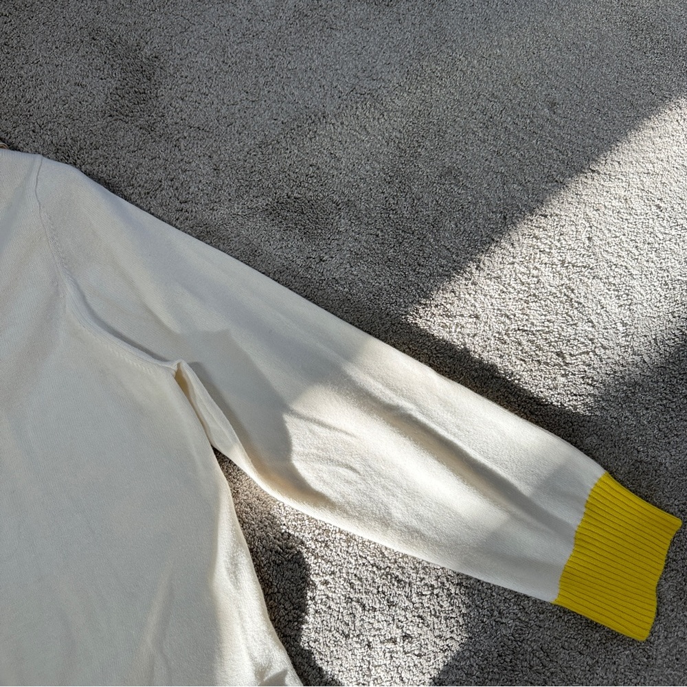 SOLD | Kerri Rosenthal Women’s Poppy Be Alright Duster Cardigan Sweater Cream L - Picture 7 of 14